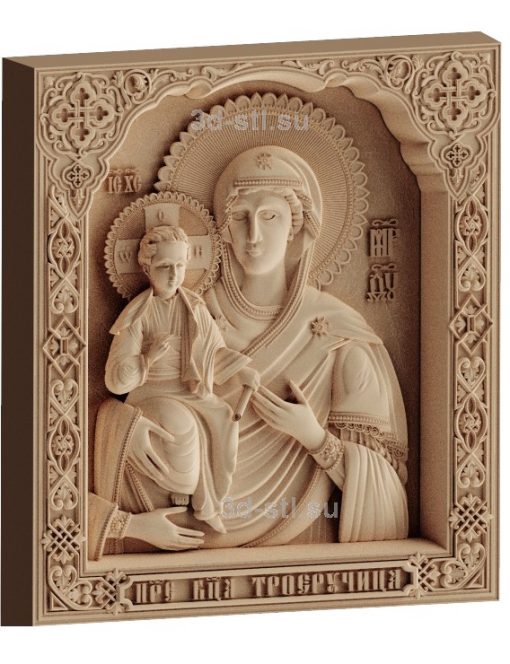 stl model is the Icon of the mother of God "three hands"