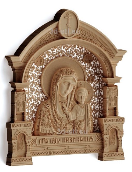 stl model is the Icon of the mother of God "Kazanskaya"
