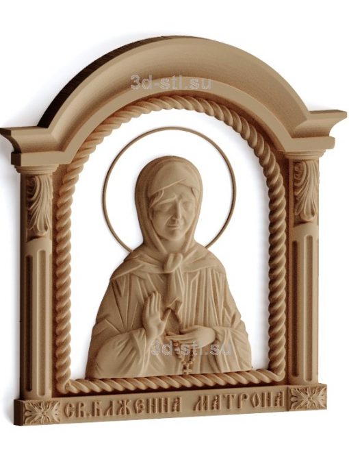 stl model-Icon of St. Matrona Moscow