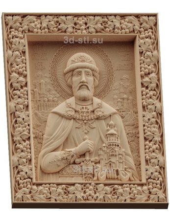 stl model is the Icon of St. Dmitry Donskoy 
