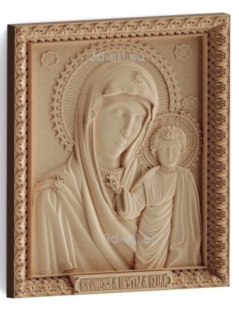 stl model-Icon of the Mother of God 