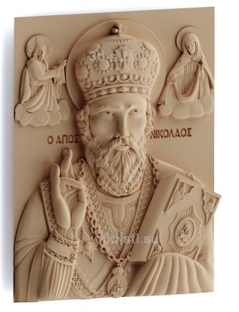 stl model-Icon of St. Nicholas the Wonderworker