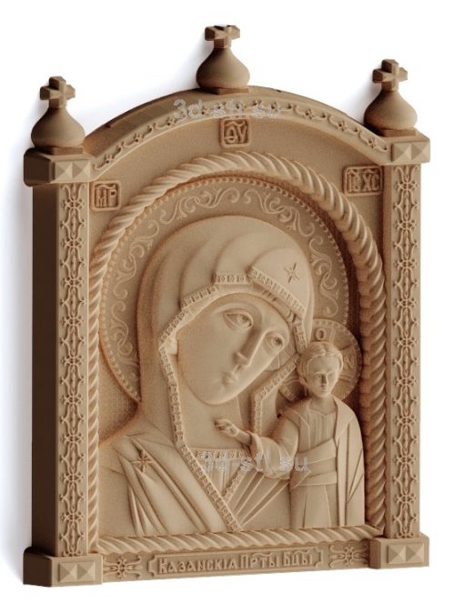 stl model-Icon of the Mother of God "Kazan"