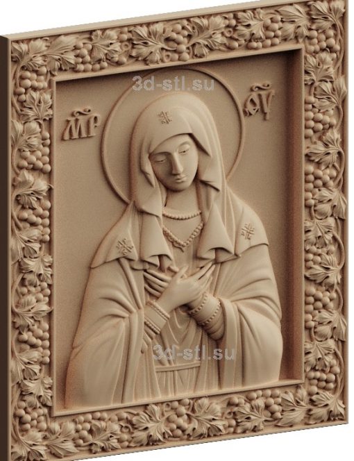 stl model-Icon of the Mother of God "Tenderness"