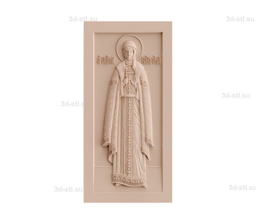 stl model is the Icon of a life-size St. Olga
