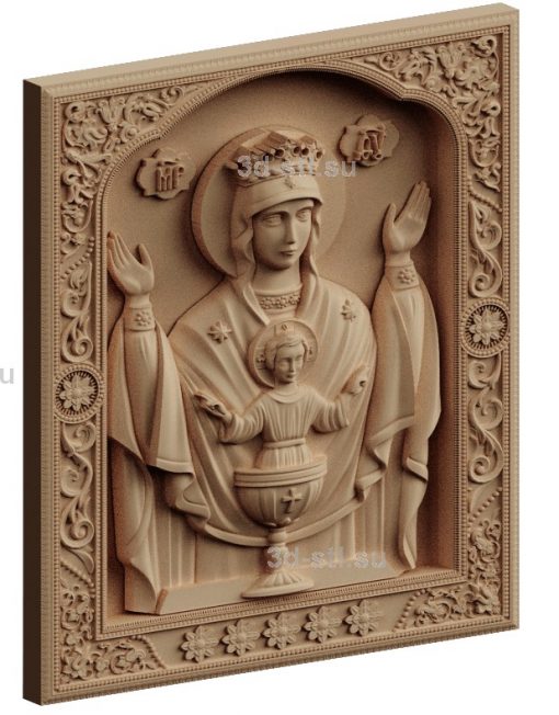 stl model-Icon of the Mother of God "The Inexhaustible Chalice"