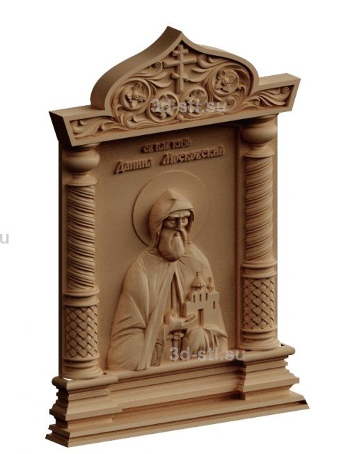 stl model-Icon of St. Prince Daniel of Moscow