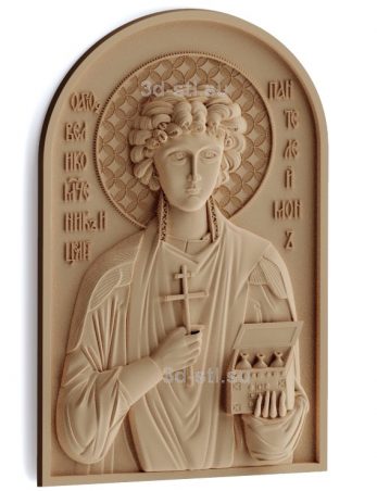 stl model-Icon of St. Sergius of Radonezh Panteleimon