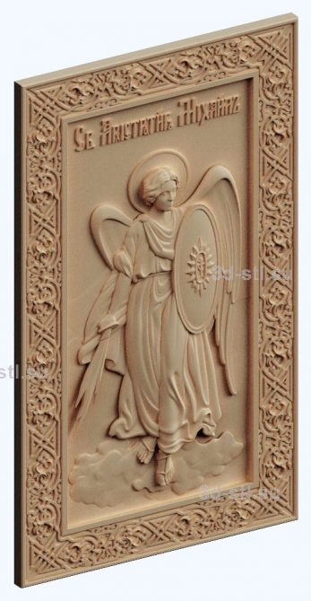 3d stl model-icon of St. Archangel Michael