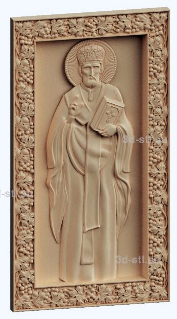 3d stl model-icon of St.Nicholas the Wonderworker