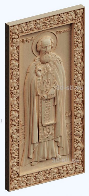 3d stl model-icon of St. Sergius of Radonezh