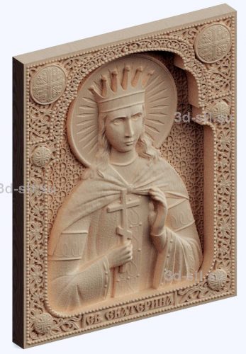 3d stl model-St. Catherine icon № 534