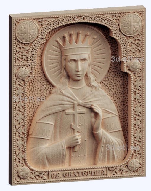 3d stl model-St. Catherine icon № 534