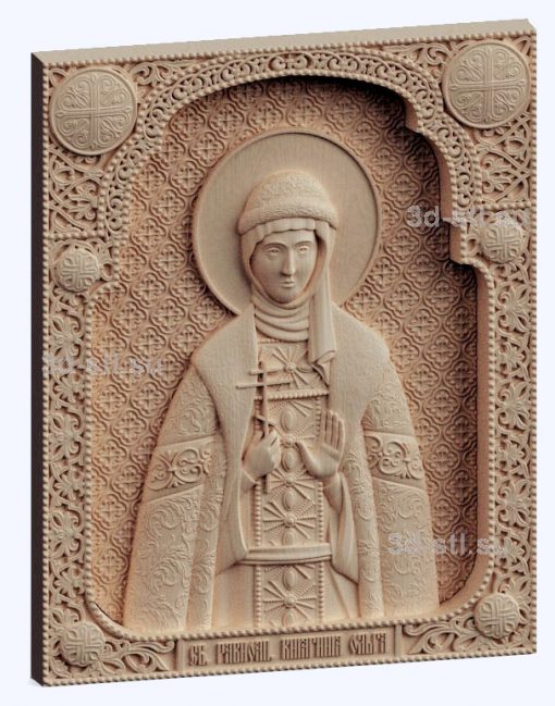 3d stl model-St. Olga icon № 536