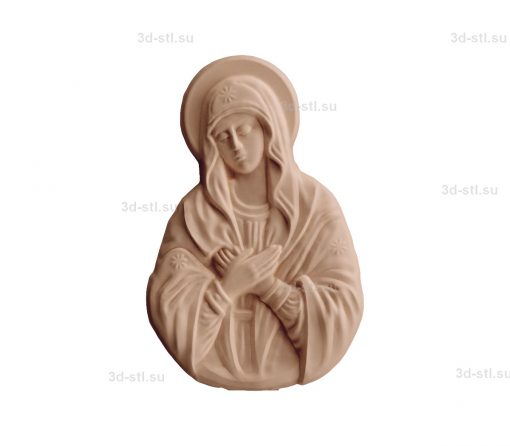 of stl model-Image of the Mother of God "Tenderness"