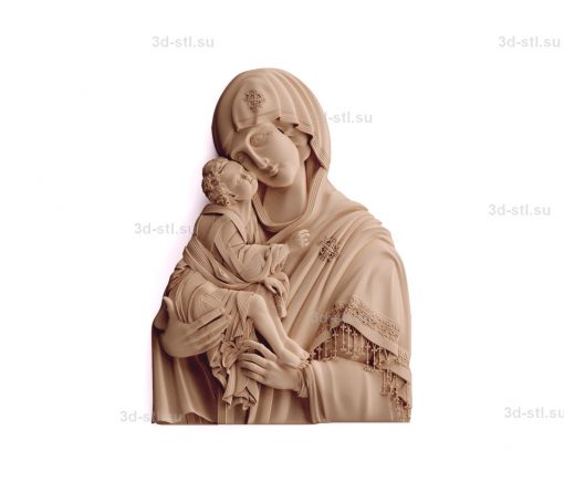 stl model-Image of the Mother of God "Don"