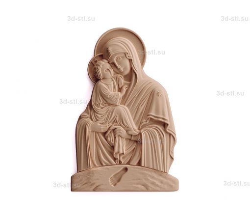 stl model Image of the mother of God "Pochaev"