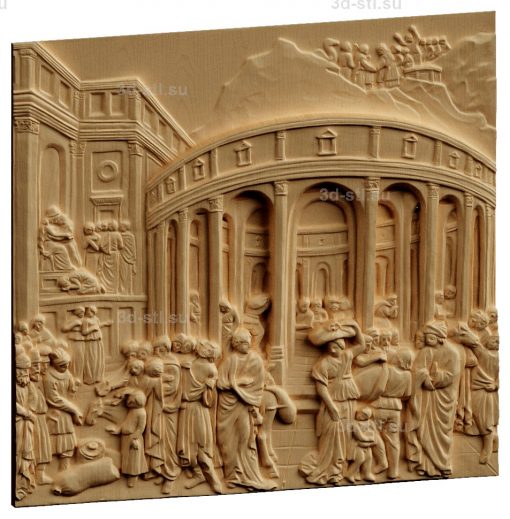 stl model Panno the Gates of Paradise-Lorenzo Ghiberti Joseph