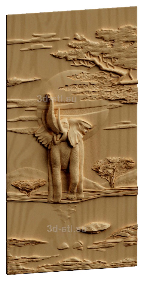 stl model Panno Elephant