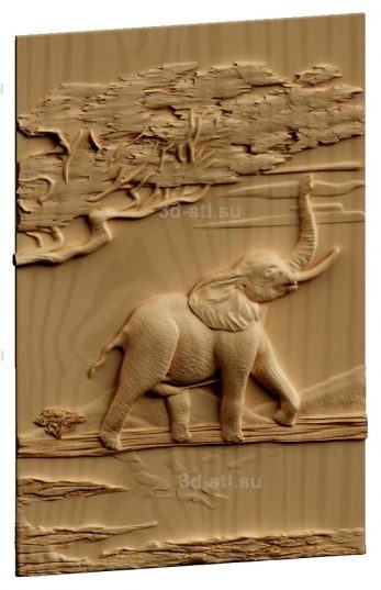 stl model Panno Elephant 