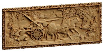 stl model Panno Roman war chariot 