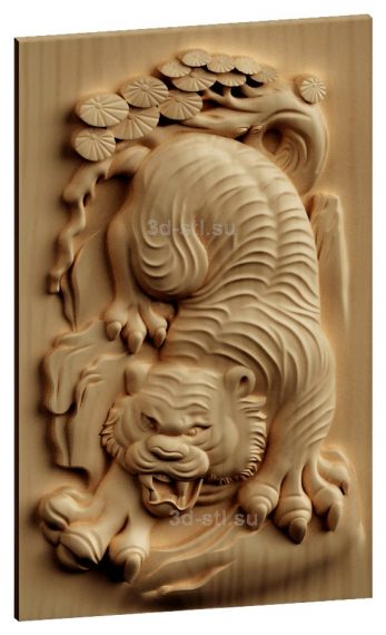 stl model Panno Tiger Chinese panels 