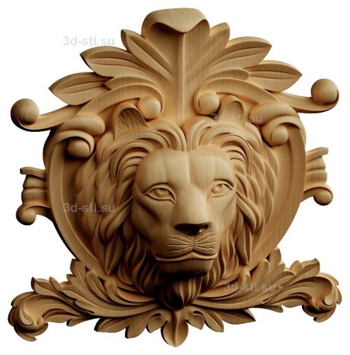 stl model Panno lion decor
