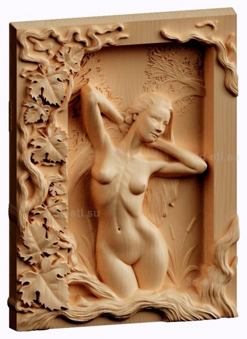 stl model panno Venus in the frame