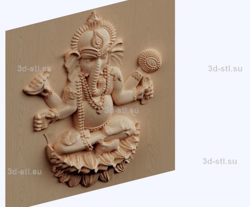 3d STL model-Ganesha panel № 1042