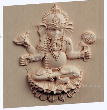 3d STL model-Ganesha panel № 1042