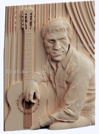 3d STL model-Vladimir Vysotsky panel № 1043