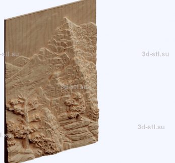 3d STL model-mountains panel № 1052