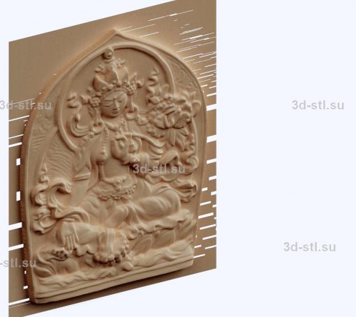 3d STL model-Buddhist panel № 1064