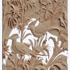 3d STL model-pheasants and flowers panel № 1086