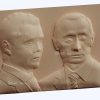 3d STL model-In. Putin and Dmitry Medvedev panel № 1090