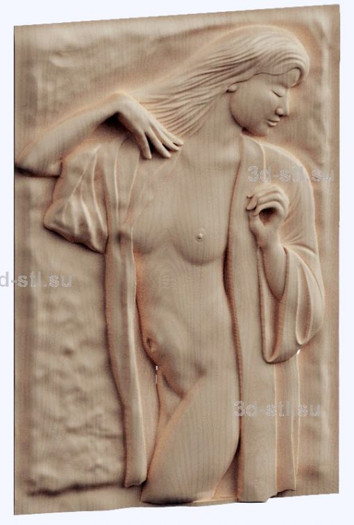 3d STL model-girl panel № 1093