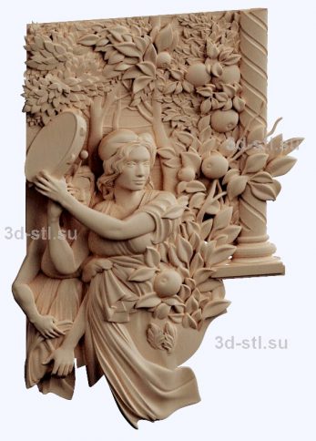 3d STL model-holiday in the garden panel № 1155
