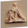 3d stl model-panel of a woman and a lioness