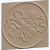 3d STL model-panel with flowers № 1280