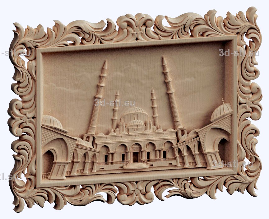 3d STL model-Heart of Chechnya mosque