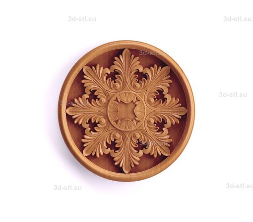 stl model of decorative Plate № 042