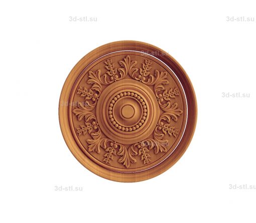 stl model of decorative Plate № 088