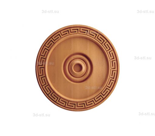 stl model of decorative Plate № 242