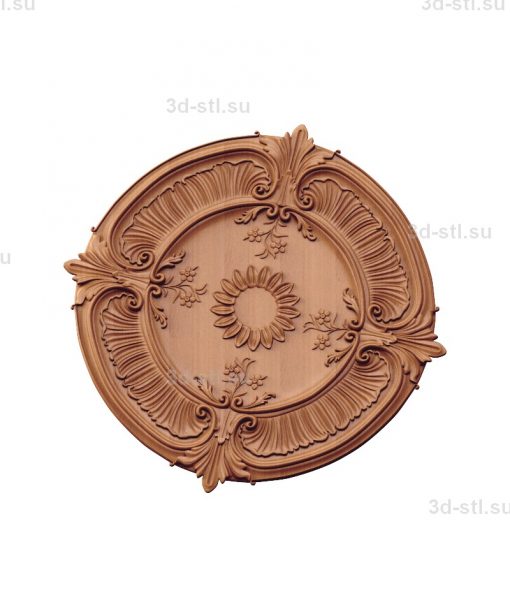 stl model of decorative Plate № 007