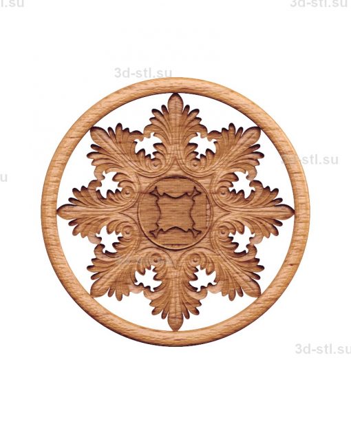 stl model of decorative Plate № 008