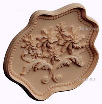 3d stl model-Decorative plate № 499