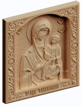 3d stl model-icon of the Mother of God of Tikhvanskaya
