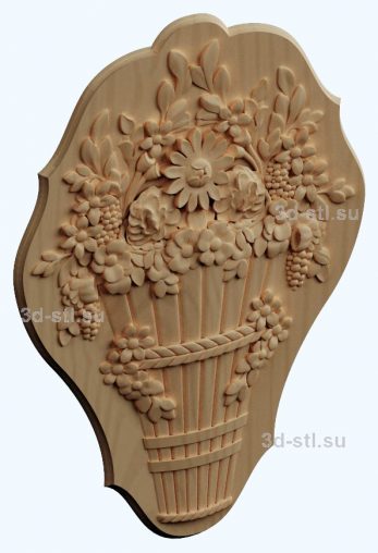 stl model panno flowers in a vase 