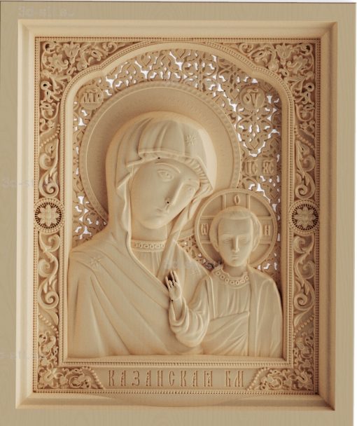 stl model-Icon Kazan Mother of God №459