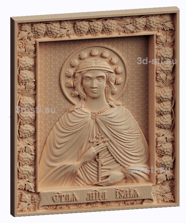 3d stl model- Icon of St. Julius